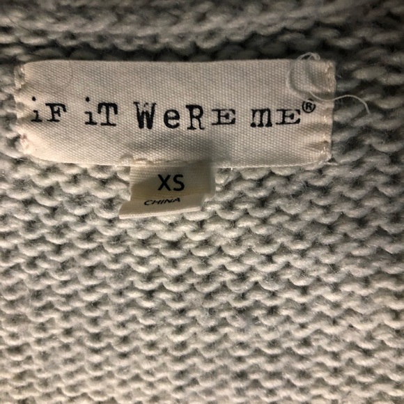 Anthropologie If It Were Me Gray Button Cardigan Sweater. - Picture 4 of 5